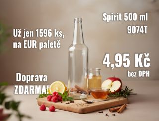🔥 Spirit 500 ml za SUPER cenu! 🔥 Teď si ji můžete objednat už i v menším počtu – jen za 4,95 Kč bez DPH a s dopravou...